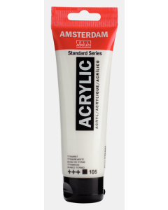 Amsterdam Acrylverf 120ml. 105 Titaanwit