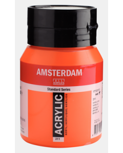Amsterdam Acrylverf 500ml. 311 Vermiljoen