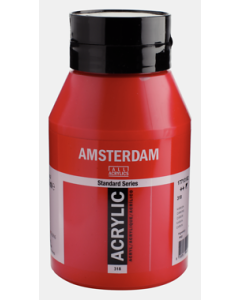 Amsterdam Acrylverf 1000ml. Karmijn nr. 318 