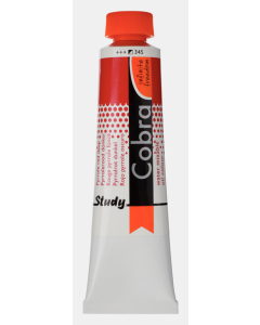 Cobra Study Olieverf 40ml. 345 Pyrrolerood Donker