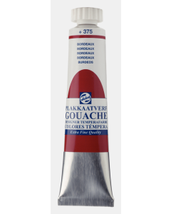 Talens Gouache tube 20 ml. 375 Bordeaux
