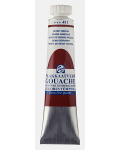 Talens Gouache tube 20 ml. 411 Sienna gebrand