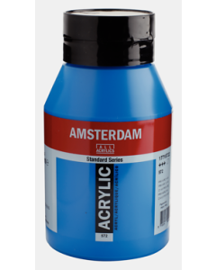 Amsterdam Acrylverf 1000ml. Primaircyaan nr. 572 
