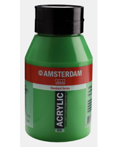 Amsterdam Acrylverf 1000ml. Permanent Groen licht nr. 618 