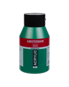 Amsterdam Acrylverf 1000ml. Permanent Groen Donker 619