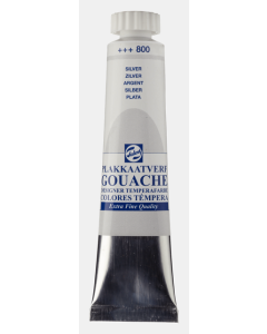 Talens Gouache tube 20 ml. 800 Zilver