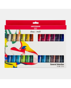 Amsterdam Acrylverf set 24-delig algemene selectie 20ml