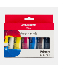 Amsterdam Acrylverf set 6-delig Primair 20ml
