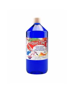 Aquatint vloeibare watervef 1000ml. kleur 01/03 Donkerblauw