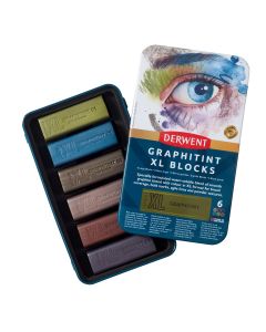Derwent Graphite Tinted XL Blocks set met 6 kleuren
