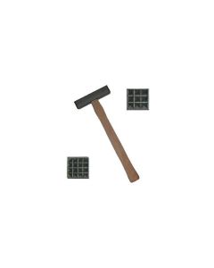 Bouchard hamer vaste kop 15mm. 3x3 - 4x4