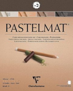 Pastelmat serie nr. 2 18x24cm  360gr. 12 vel