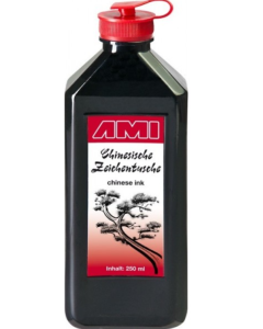 Oostindische / chinese inkt kunststof flacon 250ml