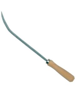 Carbide rasp kattestaart met gebogen punt met handvat 30cm, groffe gritbb