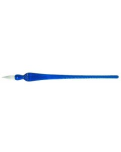 Glazen kalliegrafiepen blauw, met steun