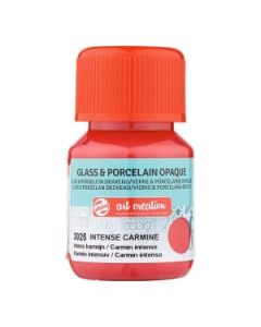 Glas & Porselein Dekkend 30 ml Intens Karmijn