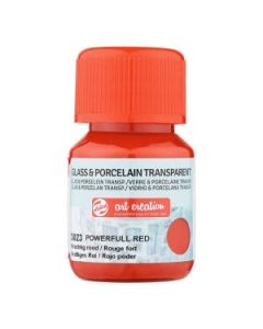 Glas & Porselein Transparant 30 ml Krachtig Rood