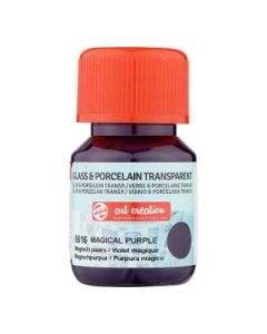 Glas & Porselein Transparant 30 ml Magisch Paars