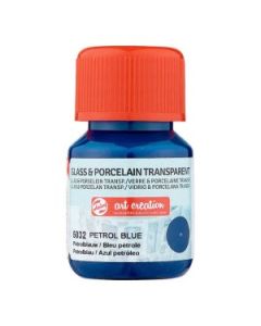 Glas & Porselein Transparant 30 ml Petrolblauw