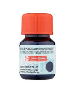Glas & Porselein Transparant 30 ml Indigoblauw