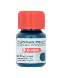 Glas & Porselein Transparant 30 ml Oceaangroen