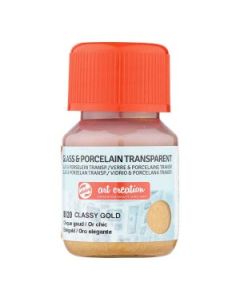 Glas & Porselein Transparant 30 ml Chique Goud