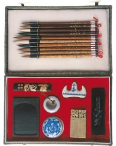Chinese schilder- en inkt set nr. 6 19-delig