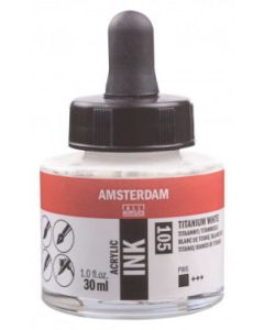 Amsterdam inkt 30 ml. 105 Titaanwit