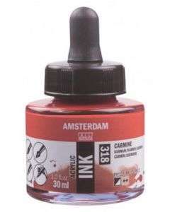 Amsterdam inkt 30 ml. 318 Karmijn