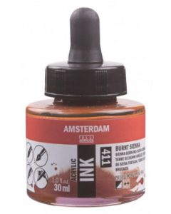 Amsterdam inkt 30 ml. 411 Sienna gebrand