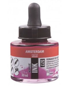 Amsterdam inkt 30 ml. 577 Permanent rood violet licht