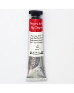 Eitempera tb 21 ml. S5-Echt Cadmiumrood Donker
