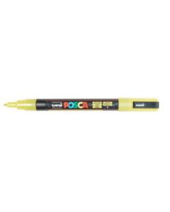 Fijne dekkende acrylverfstift Glitter Geel
