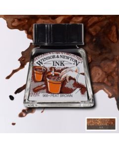 W&N Tekeninkt 14 ml. 469 Peat Brown