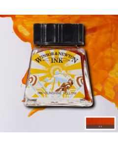 W&N Tekeninkt 14 ml. 633 Sunshine Yellow