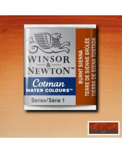W&N Cotman aquarelverf Napje Half 074 Burnt Sienna