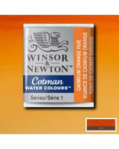 W&N Cotman aquarelverf Napje Half 090 Cadmium Orange Hue