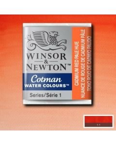 W&N Cotman aquarelverf Napje Half  103 Cadmium Red Pale Hue