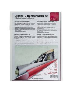 Transfer grafiet paper  A4 a 5vel rood