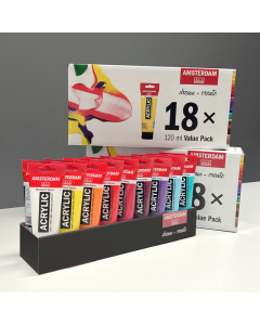 Amsterdam acryl set 18x120ml. AANBIEDING!