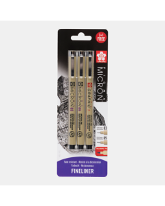 Sakura Pigma Micron set 2 fineliners + free graphic pen
