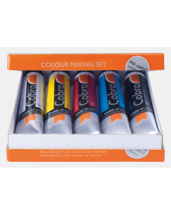 Cobra Artist Olieverf Set Primaire Kleuren 5x20ml. 