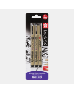 Sakura Pigma Micron set 2 fineliners + free graphic pen