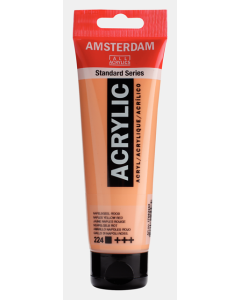 Amsterdam Acrylverf 120ml. 224 Napelsgeel Rood
