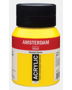 Amsterdam Acrylverf 500ml. 272 Transparant Geel Middel