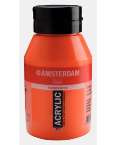 Amsterdam Acrylverf 1000ml. Vermiljoen nr.311 