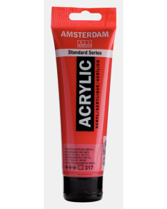 Amsterdam Acrylverf 120ml. 317 Transparantrood middel