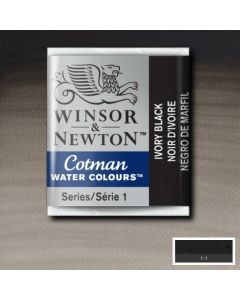 W&N Cotman aquarelverf Napje Half 331 Ivory Black