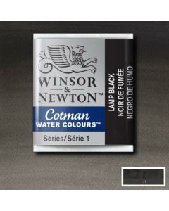 W&N Cotman aquarelverf Napje Half 337 Lamp Black