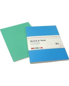 Hahnemuhle Sketch & Note A6 Blauw en Groen a 2st